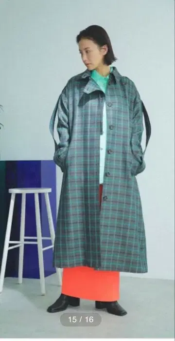 rose bud 체크 코트