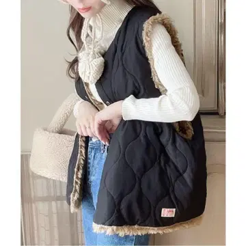 [ 인기 상품 ] 클래식 엘프 퀼팅 베스트 리버서블 블랙