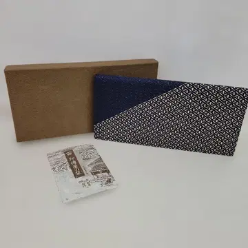 인박야의 시오리 장지갑 네이비 인박야