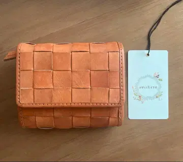 새상품 쥬케로 휠라 천연 가죽 메쉬 3단 폴더형 지갑