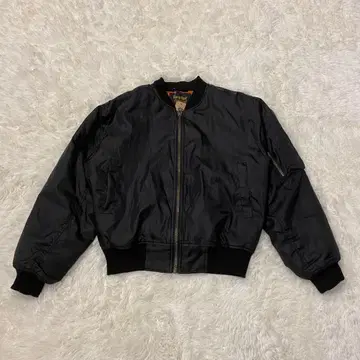 [ 새상품급 ] Warn Heart MA-1 자켓 블랙 오렌지 심플