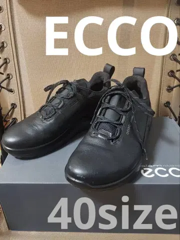 ECCO 골프화 블랙 40