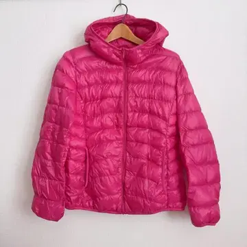 UNIQLO 울트라 라이트 다운 자켓 핑크 XL 아우터 유니클로