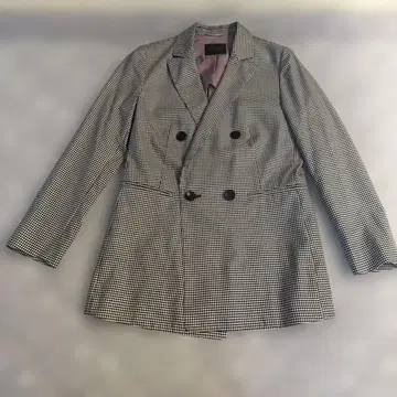 TOMORROWLAND 하운드투스 체크 패턴 자켓/브라운/36