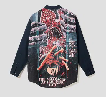 스트레인저 싱스 루즈핏 셔츠 남녀 공용 SS 새상품