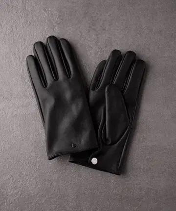 블랙 가죽 장갑