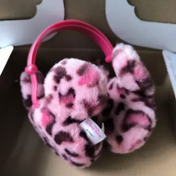 디즈니 귀도리 레오파드 무늬