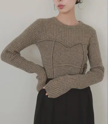 LIAN 니트, NEUNA 샤기 가디건 세트