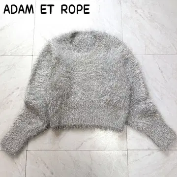 ADAM ET ROPE 이탈리아얀 메탈 라메 니트 실버