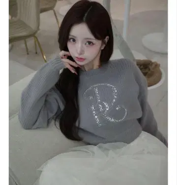 Darich DR 비쥬 볼륨 리브 니트탑 GRY