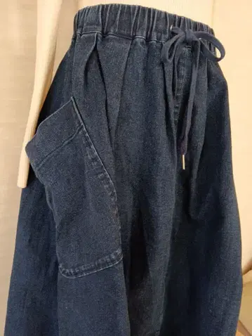 데님 스커트 사선 포켓이 귀여워