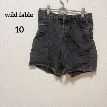 wild fable [10] 다크 그레이 숏팬츠 데님