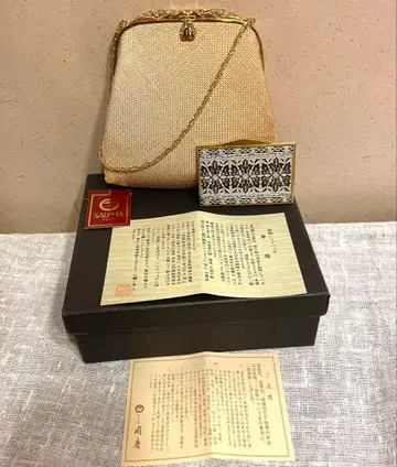 SALPHA(살파) 조각보 핸드백 거울 포함 일본 의류에 오카케이