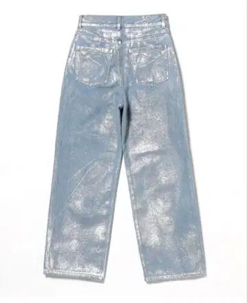 Ray BEAMS 메탈릭 실버 데님