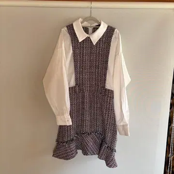 ZARA 트위드 드레스 M 사이즈