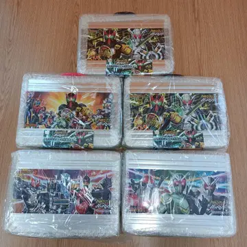 새상품 가면라이더 간바라이드 아타셰 케이스형 캔 백 2종 5세트