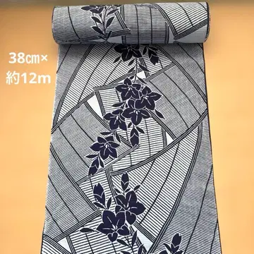 유카타 옷감 린도우와 발 하나(38cm x 약 12m)