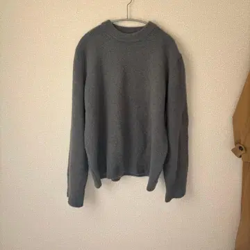 오버 사이즈 니트 그린 그레이