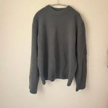 오버 사이즈 니트 그린 그레이