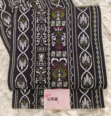 쿄보리 오리 나고야 오비 모던 당화 조 블랙 일본제 #1457