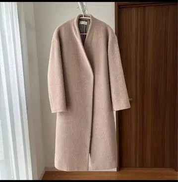 플라스테 울 모사 샤기 코트 S