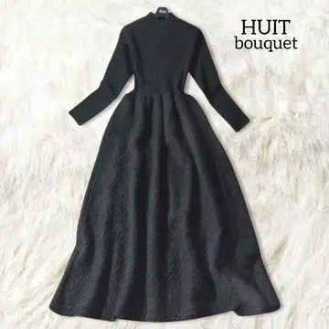 HUIT bouquet 유이토 부케 니트 원피스 롱 블랙 겨울