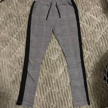 체크 무늬 스키니 팬츠 S 사이즈