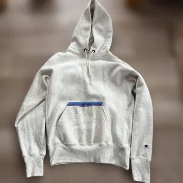 Champion Ziploc 로고 후드티 그레이