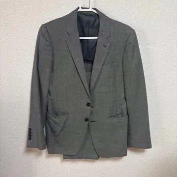 그레이 싱글 브레스 비즈니스 정장