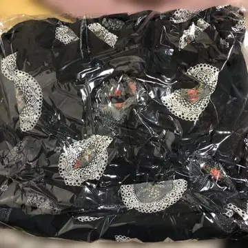 Lois CRYON 블랙 플라워 무늬 쉬폰 스커트