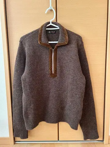 쇼와 레트로 MICHEL KLEIN 브라운 니트 스웨터