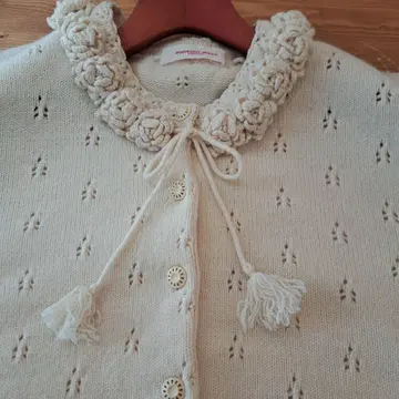 원더풀 월드 꽃 모티브 가디건