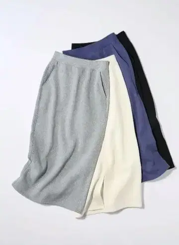 새상품급 GU 헤비 웨이트 맨투맨 내로우 스커트 4세트 S