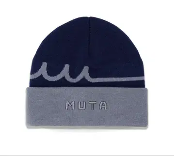 MUTA 니트 캡 네이비/그레이