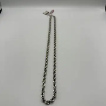 실버 도금 트위스트 체인 목걸이 약 60cm