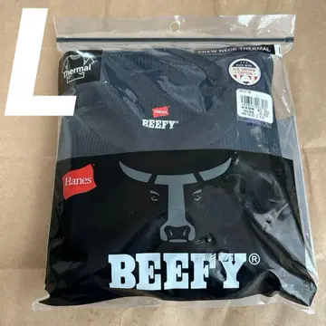 [ 새상품 ] Hanes BEEFY 크루넥 써멀 화이트 L
