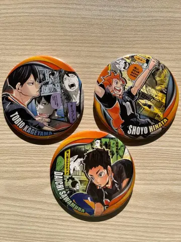 하이큐!! 카라스노 고교 캔뱃지 세트