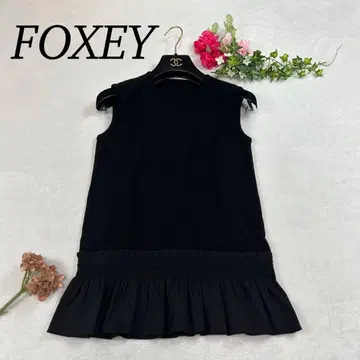 K29 미사용 새상품 M 폭시 니트 티셔츠 블랙 여성용