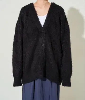 FREAK'S STORE 컬러 샤기 V넥 니트 가디건