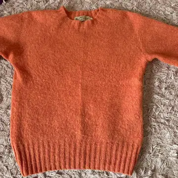 Nor'Easterly 울 니트 스웨터 오렌지 34