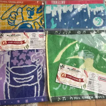 미세스 그린애플 제일복권 G상 자카드 타월 4종