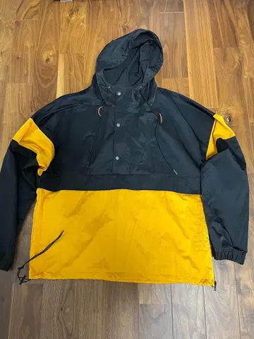 나일론 자켓 블랙/노랑 M 사이즈