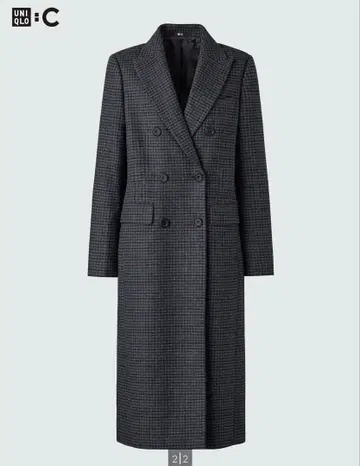 UNIQLO:C 더블 롱 코트 M 사이즈