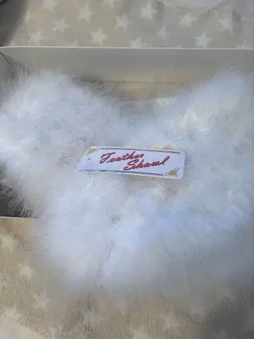 페더 숄 ( 깃털 100% )