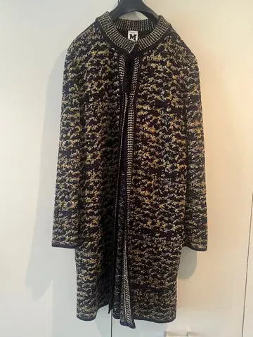 새상품 MISSONI 니트 롱 코트 / 네이비 골드