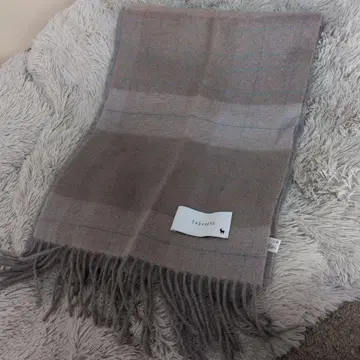 캐시미어 100% 체크 무늬 머플러