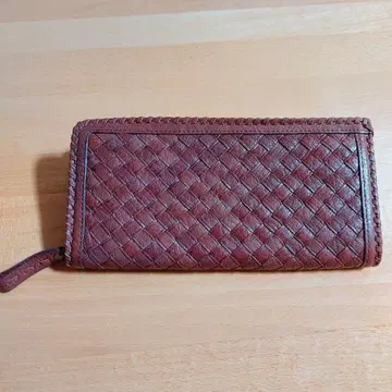 ARUKAN 알칸 장지갑 L자 지퍼 버팔로 메쉬 가죽