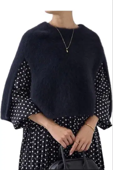 비어즐리 판초 네이비