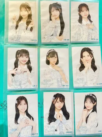 AKB48 18th Stage 코코카라다 브로마이드 9장 세트