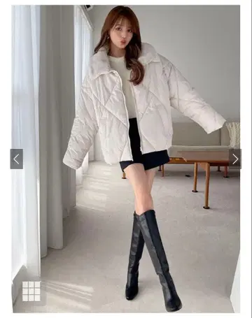 GRL 아이보리 퀼팅 다운 자켓 2way [fo1592]